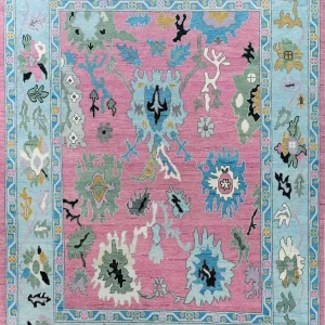 Wollteppich - 270 x 180 cm - rosa