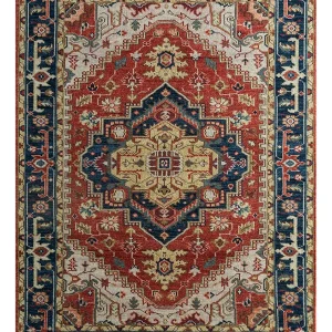 Wollteppich - 270 x 180 cm - rot