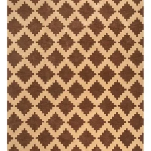 Wollteppich - 270 x 210 cm - braun