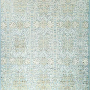 Wollteppich - 345 x 300 cm - blau