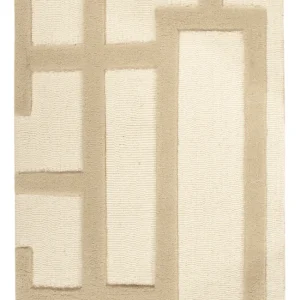 Wollteppich - 90 x 60 cm - beige