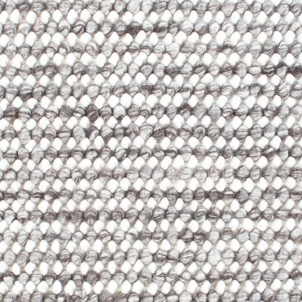 Wollteppich - 94 x 60 cm - grau