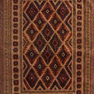 Wollteppich quadratisch - 120 x 120 cm - gold