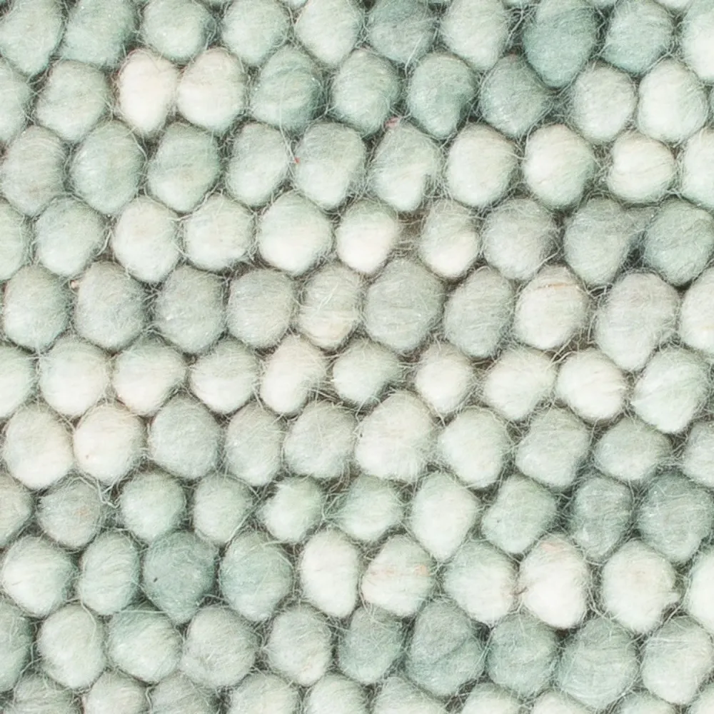 Wollteppich quadratisch - 30 x 30 cm - hellgrün