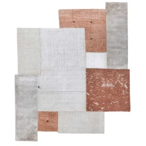 Wollteppich sonderform - 180 x 150 cm - creme