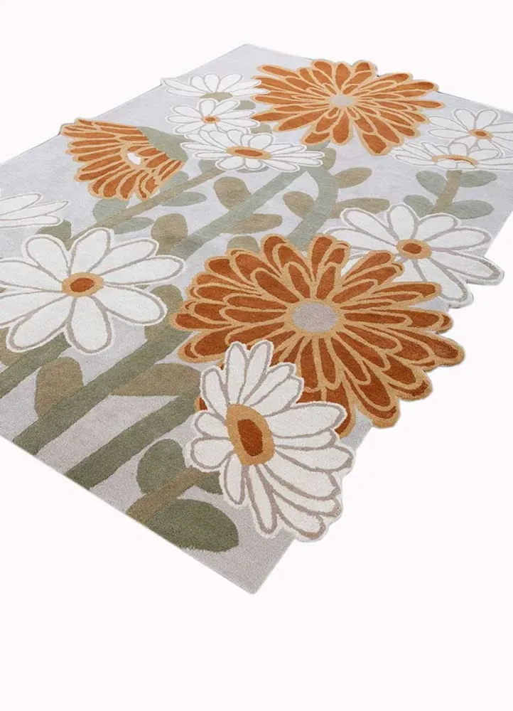Wollteppich sonderform - 270 x 180 cm - mehrfarbig