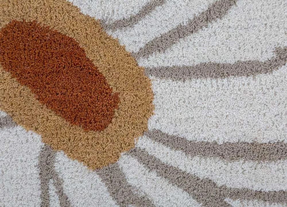 Wollteppich sonderform - 270 x 180 cm - mehrfarbig