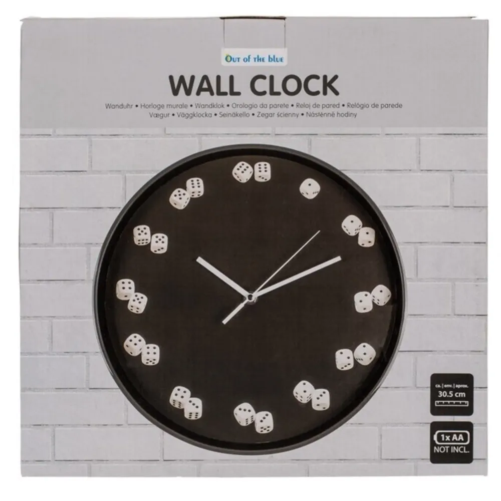 Würfel Wanduhr