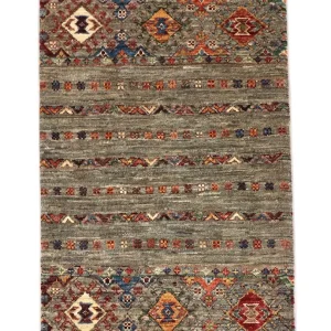 Ziegler Teppich 100 x 63 cm - grau