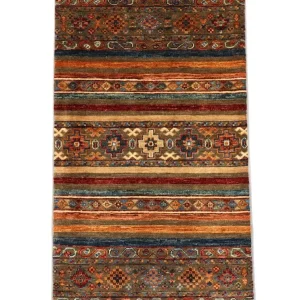 Ziegler Teppich 113 x 63 cm - mehrfarbig