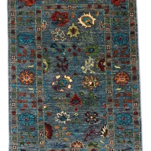 Ziegler Teppich 122 x 83 cm - seeblau