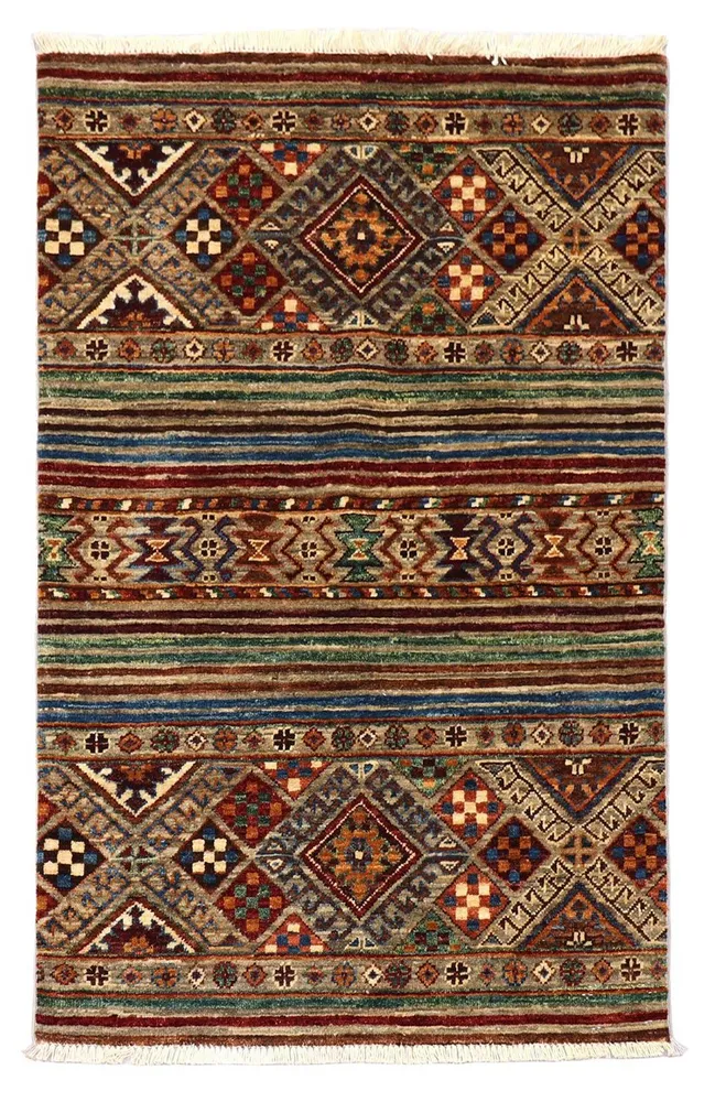 Ziegler Teppich 126 x 82 cm - dunkelrot