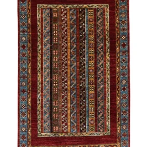 Ziegler Teppich 152 x 105 cm - dunkelrot