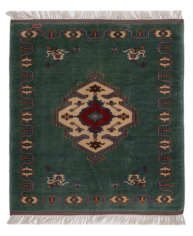 Ziegler Teppich - 180 x 150 cm - grün