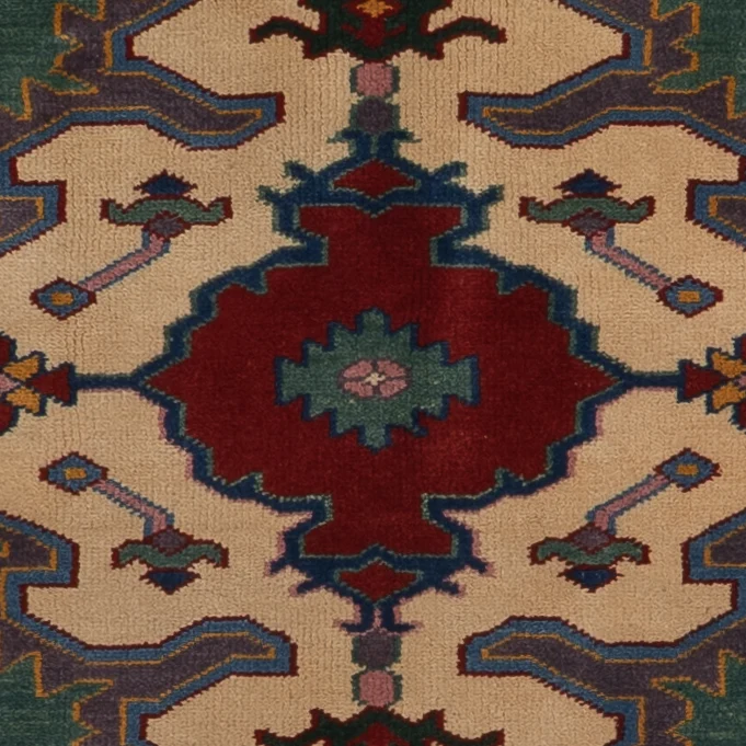Ziegler Teppich - 180 x 150 cm - grün