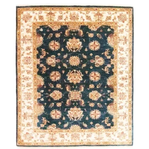 Ziegler Teppich 190 x 154 cm - blau