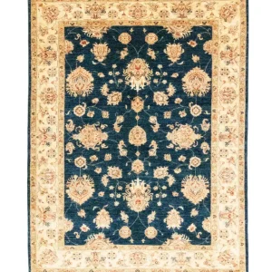 Ziegler Teppich 198 x 150 cm - blau