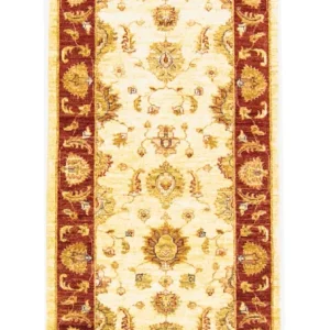 Ziegler Teppich 204 x 80 cm - hellbeige