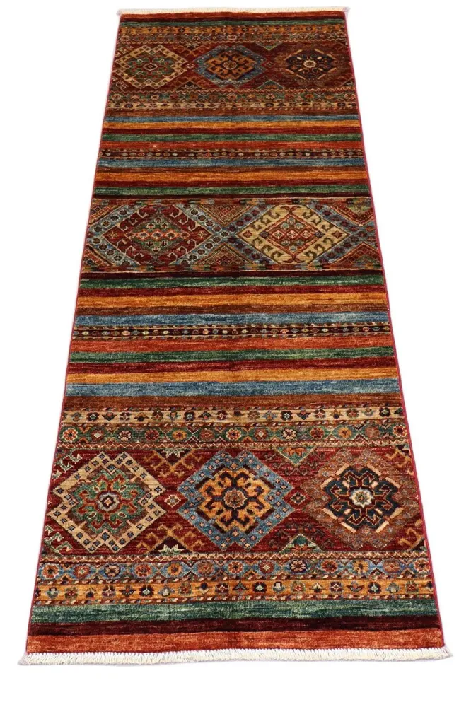 Ziegler Teppich 204 x 77 cm - mehrfarbig