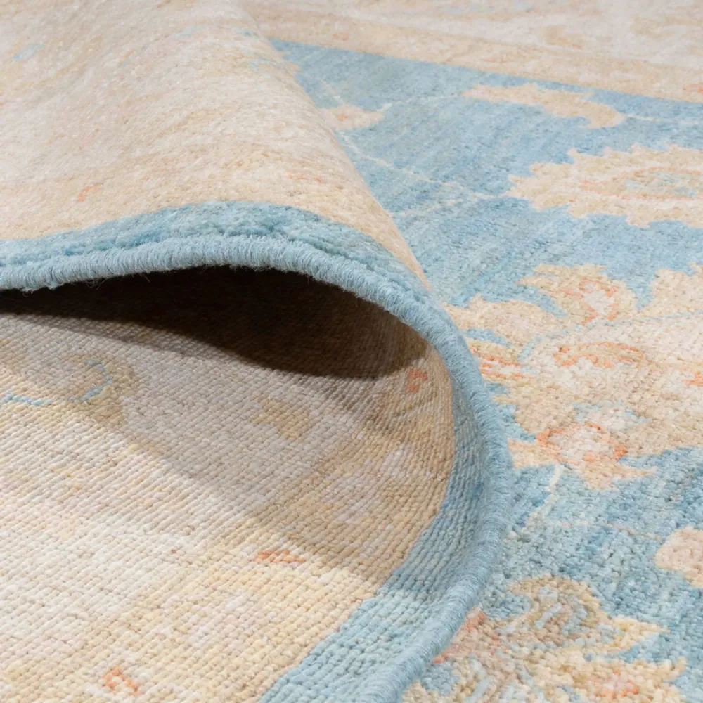 Ziegler Teppich - 236 x 176 cm - blau