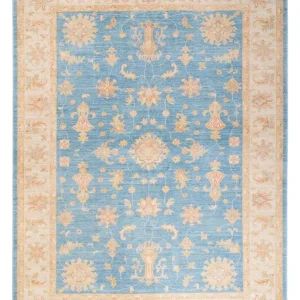 Ziegler Teppich - 240 x 173 cm - blau