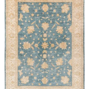 Ziegler Teppich - 243 x 173 cm - hellblau