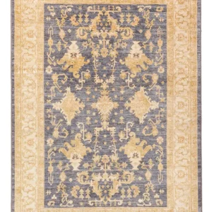 Ziegler Teppich - 247 x 173 cm - seeblau