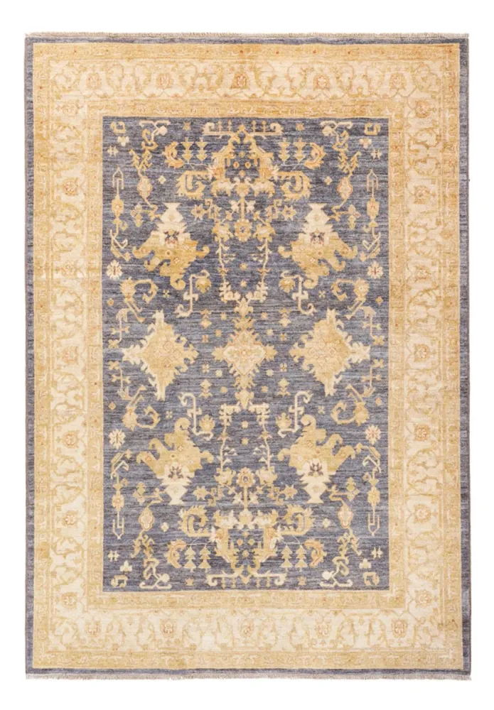 Ziegler Teppich - 247 x 173 cm - seeblau