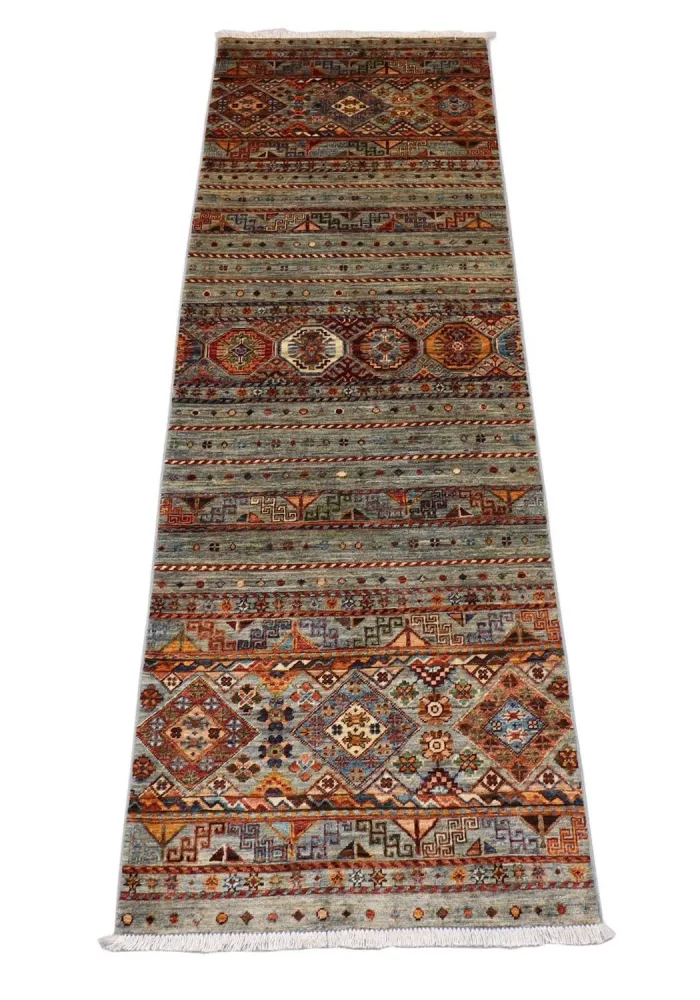 Ziegler Teppich 258 x 85 cm - olivgrün