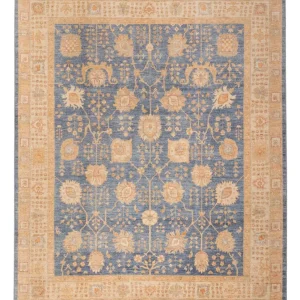 Ziegler Teppich - 292 x 249 cm - blau
