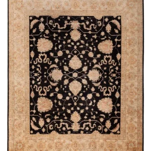 Ziegler Teppich - 295 x 247 cm - schwarz