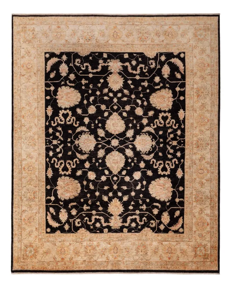 Ziegler Teppich - 295 x 247 cm - schwarz
