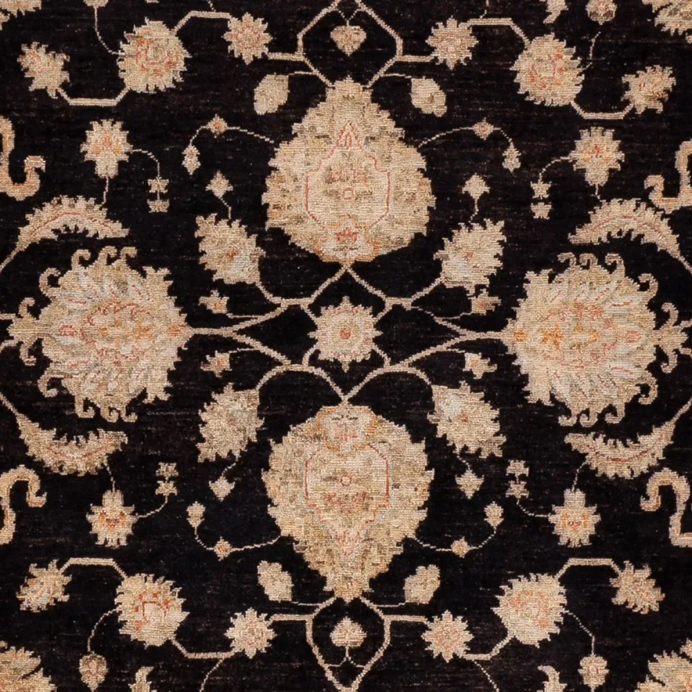 Ziegler Teppich - 295 x 247 cm - schwarz