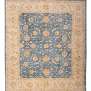 Ziegler Teppich - 296 x 257 cm - blau