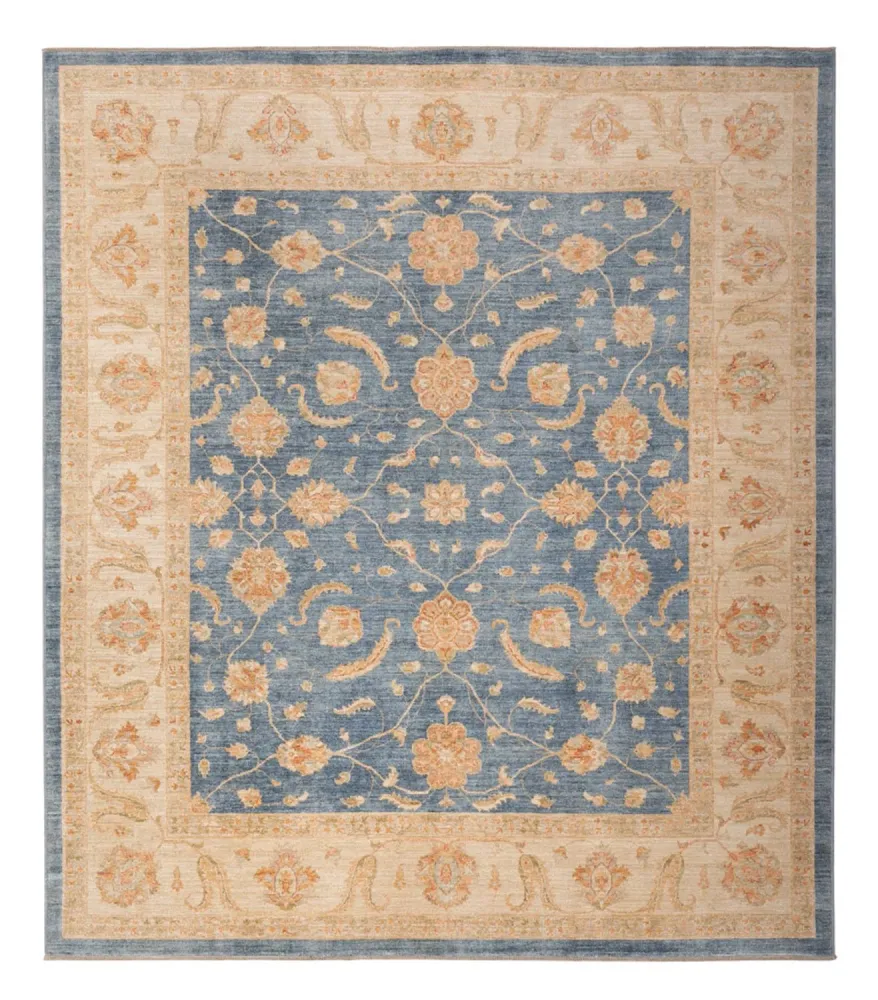 Ziegler Teppich - 296 x 257 cm - blau