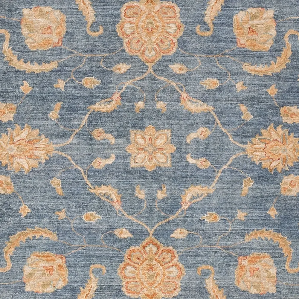 Ziegler Teppich - 296 x 257 cm - blau
