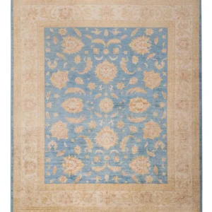 Ziegler Teppich - 297 x 255 cm - hellblau