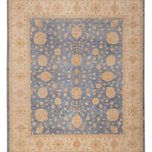 Ziegler Teppich - 298 x 252 cm - blau