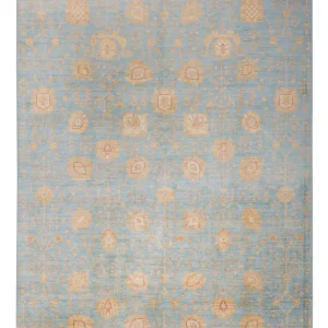 Ziegler Teppich - 299 x 253 cm - hellblau