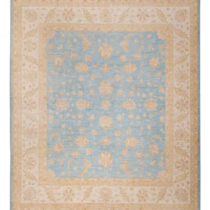 Ziegler Teppich - 302 x 258 cm - hellblau