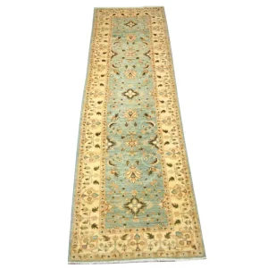 Ziegler Teppich 312 x 84 cm - blau