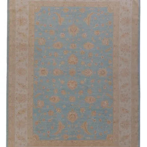 Ziegler Teppich - 355 x 255 cm - blau