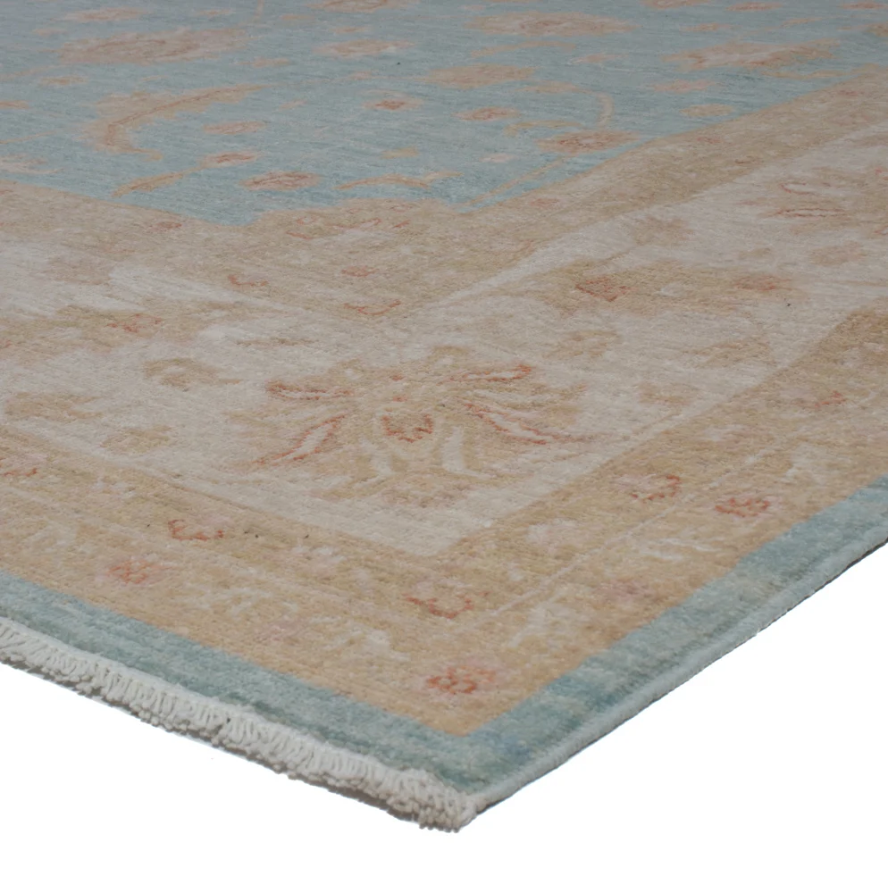 Ziegler Teppich - 355 x 255 cm - blau