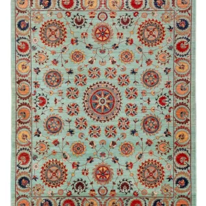 Ziegler Teppich - Ariana - 258 x 205 cm - türkis