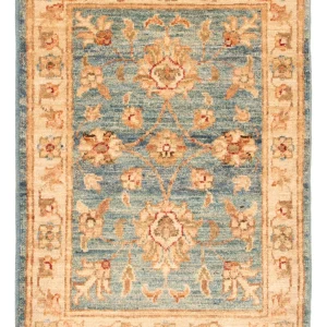 Ziegler Teppich - 70 x 53 cm - hellblau