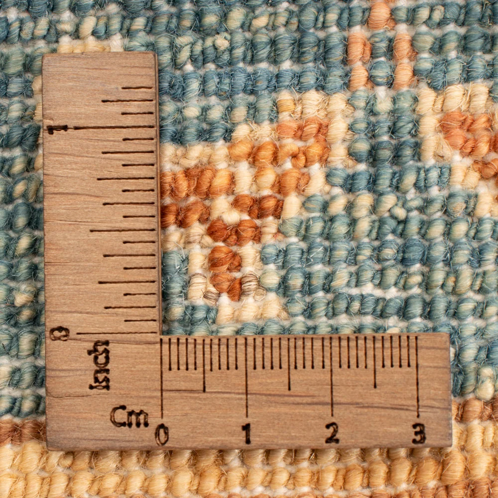 Ziegler Teppich - 70 x 53 cm - hellblau