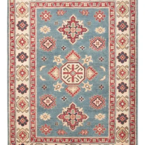 Ziegler Teppich - Kazak - 121 x 84 cm - hellblau