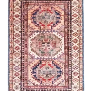 Ziegler Teppich - Kazak 125 x 83 cm - hellblau
