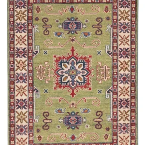Ziegler Teppich - Kazak - 150 x 101 cm - grün