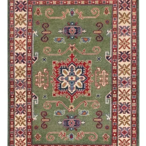 Ziegler Teppich - Kazak - 150 x 101 cm - grün